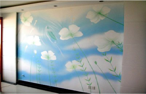 剑川画墙绘怎么画好白云的蓬松感？