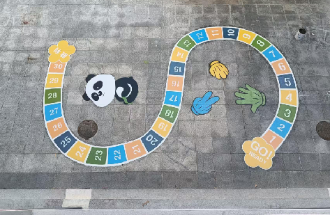 剑川地面游戏彩绘