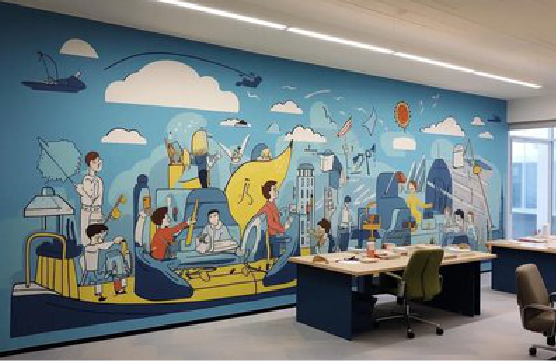剑川办公室墙绘的特点。