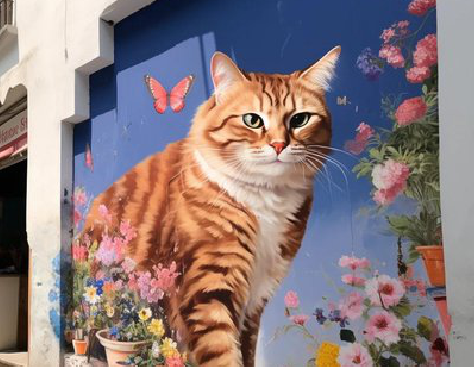 剑川自己绘制有个性的手绘墙