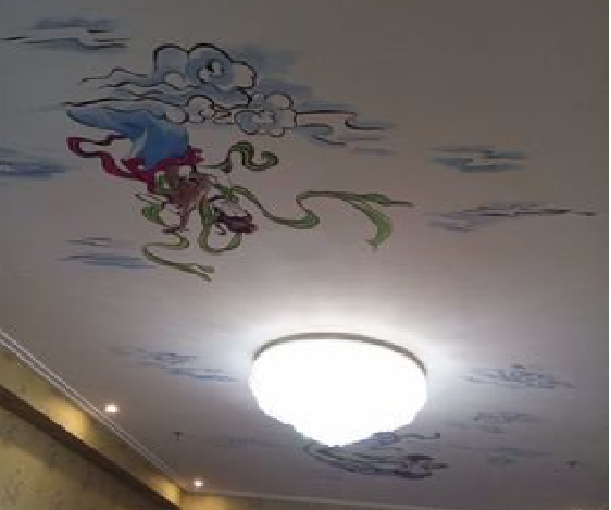 剑川如何快速绘制天花板上的手绘墙？