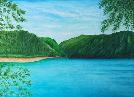 剑川在墙绘中，如何绘画绿水青山？